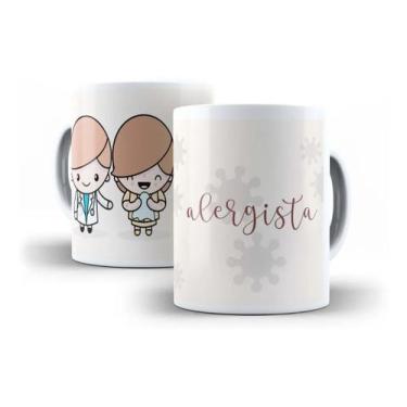 Imagem de Caneca Porcelana Médico Alergista Profissão Coleção Cute Presente - Vi