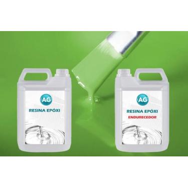 Imagem de Resina Epóxi 1Kg + Cor Sólida Verde Amarelado Ral6018 Ag Med - Resinas