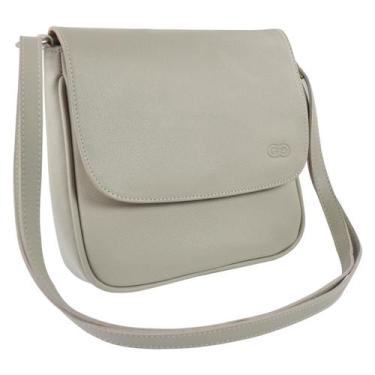 Imagem de Bolsa Transversal Feminina VENEZA em Couro Galvani, Bone