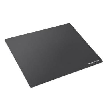 Imagem de Mouse Pad Office 22x18 Aderente P/ Computador Slim Preto - Multilaser