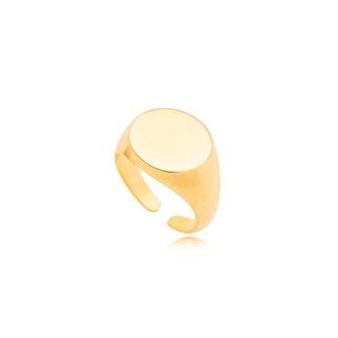 Imagem de Anel Dedinho Redondo Unissex Ouro 18k - MP Acessórios, Ouro