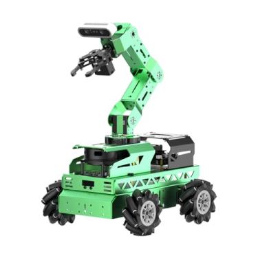 Imagem de HIWONDER Robot Car with ChatGPT Large AI Model ROS2 ROS1 Education Lidar SLAM Mapping Navigation AI Vision 6DOF Robotic Arm Voice Control Smart Sorting, JetRover Standard Kit & Jetson Nano 4GB