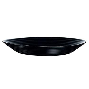 Imagem de Prato Fundo de Vidro Opalino Harena Black 23cm - Lyor