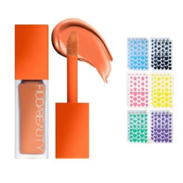 Imagem de NAPH Corretor De Cor Para A Área Dos Olhos Huda Beauty #Fauxfilter 0,3 Oz / 9 Ml (Manga, Ml) + Adesivo Acne Bônus (36 Unidades)