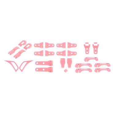 Imagem de Conjunto completo de capa exterior guarnição maçaneta da porta capô dobradiça capô trava lateral saída de ar traseira tampa dobradiça janela traseira kit de acabamento para Jeep Wrangler JL JLU 2018