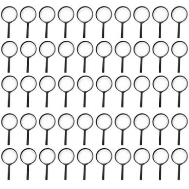 Imagem de Kit 100 Lupa Brinquedo Infantil Detetive Educacional Criança - TMC