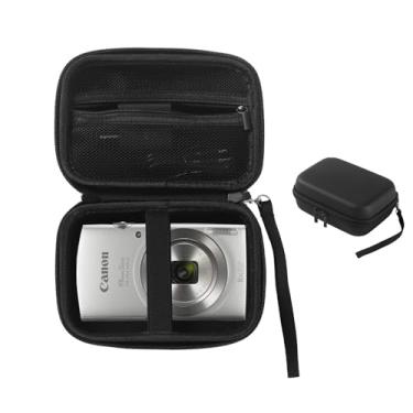 Imagem de SANXIULY Estojo Para Câmera Digital Compatível Com Canon Powershot Elph 180/190, Sony Dscw800 Dscw830, Kodak Pixpro, Kaisoon, Yifecial, Eroolu, Vahoiald. Bolsa Infantil Compacta. (Preta)