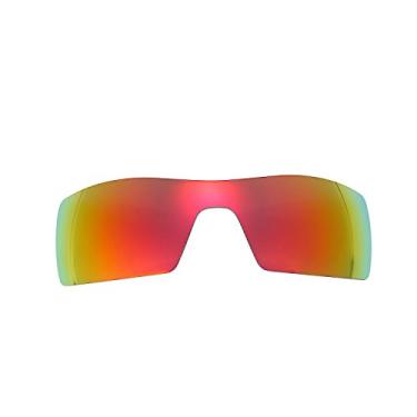Imagem de NicelyFit Lentes de reposição polarizadas para óculos de sol Oakley Oil Rig Armação de Vidro (Espelho Vermelho Fogo)