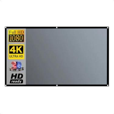 Imagem de Tela Reflexiva Para Projetor 169 120 Polegadas Salange Com Furos Cor C