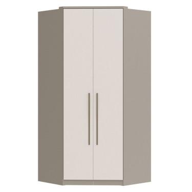 Imagem de Guarda-roipa de Canto Closet Elegance Niquel/Blanc