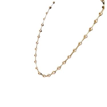 Imagem de Colar Feminino Banhado a Ouro 18k, Corrente Veneziana 50cm, Fecho Lagosta