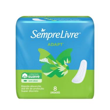 Imagem de Absorvente Sempre Livre Adapt Suave Sem Abas 8 Unidades