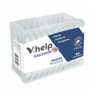 Imagem de Hastes Flexíveis Baby V.Help 50 Unidades