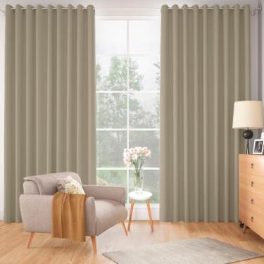 Imagem de Cortina Quebra Luz, Tamanho 6,00 x 2,50, Cor Avelã, Cortina Blecaute-CO