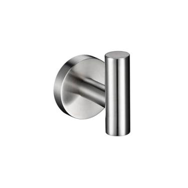 Imagem de Ferragens para banheiro em aço inoxidável cromado - Suporte para papel higiênico com barra para toalha | Conjunto de 2 peças para montagem na parede, gancho