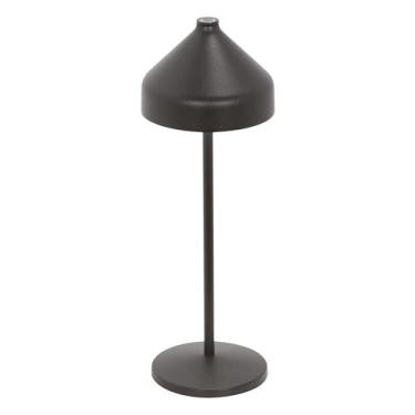 Imagem de Zafferano – Luminária Portátil Amelie (Preto) Touch LED 2200K–3000K | Recarregável, Base de Contato para Uso em Mesa, Chão, Parede ou Suspensa | Design Versátil p/Ambientes Internos e Externos