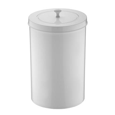 Imagem de Lixeira c/tampa 8 litros branco - Future | Com sistema que esconde o saco de lixo