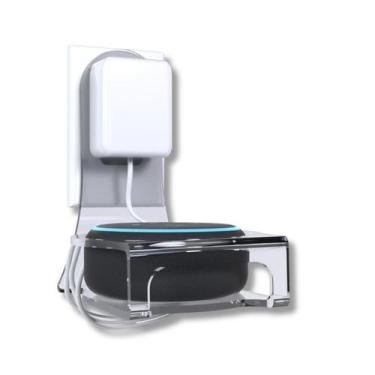 Imagem de Suporte Stand de Tomada Parede Compatível com Alexa Echo Dot 3ª 4ª e 5