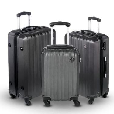 Imagem de Kit de 3 malas para viagem bordo 10kg e despachar 23kg/32kg sestini to
