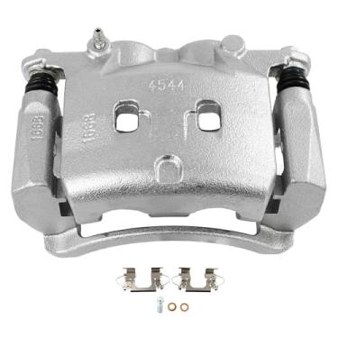 Imagem de SCITOO Pinça de freio a disco dianteira direita 19B7147 com suporte apto para INFINITI para Q50 2014-2018, para Nissan para Rogue 2014-2018, para Nissan para X-Trail 2014-2015, pistões duplos