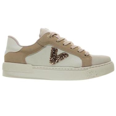 Imagem de Tênis Casual Feminino Via Marte 122-011-05 Bege, 36, Bege