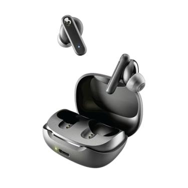 Imagem de Fones de ouvido Sem Fio Skullcandy Smokin Buds Intra-Auriculares, Bateria de 20 Horas, Resistente a Suor e Água, Microfone Integrado - Preto