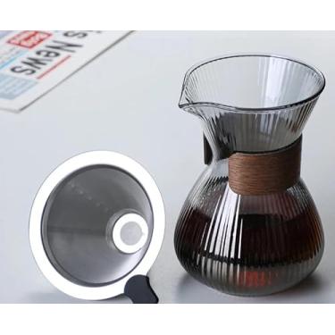 Imagem de Cafeteira de Vidro com Coador Inox – 400ml | Dispensa Filtro de Papel | Extração Uniforme e Preservação do Sabor do Café