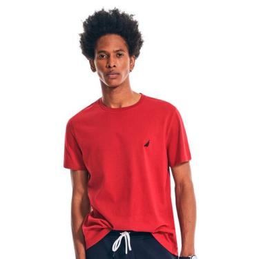 Imagem de Camiseta Nautica Masculina Dark Icon Vermelha, S/P