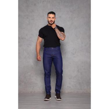 Imagem de Calça Jeans Azul Masculina Slim com Elastano - Memorize Jeans, 48, Esc