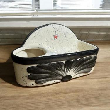 Imagem de Saboneteira Para Pia de Cozinha Ou Banheiro Pintada á Mão - Cerâmica S