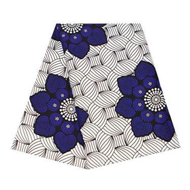Imagem de Tecido africano 100% poliéster Ankara BintaRealwax 100% poliéster para vestido de festa 6343