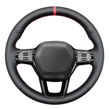 Imagem de MEWANT Honda Civic 11 Capa de volante costurada à mão para Honda Civic 11 HRV 2022-2024 / Accord 2023-2024 Acessórios de volante para Honda Civic 11