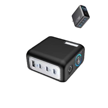 Imagem de Capa para carregador Anker Zolo de 140 W (A2697), capa protetora portátil de silicone macio WUNIAK resistente a arranhões, preta