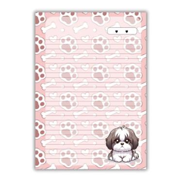 Imagem de Refil de fichário 80 folhas universitário pautado cachorrinho decorado