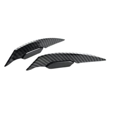 Imagem de Mqetly 2 Peças de Decalques para Carenagem Frontal de Motocicleta, Decalques para Motocicleta, Kit de Spoiler de Asa Aerodinâmica Resistente, Kit de Decalque