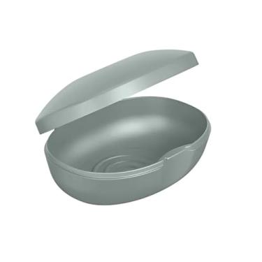 Imagem de Saboneteira Porta Sabonete Portátil Academia Viagem Bolsa (Prata)