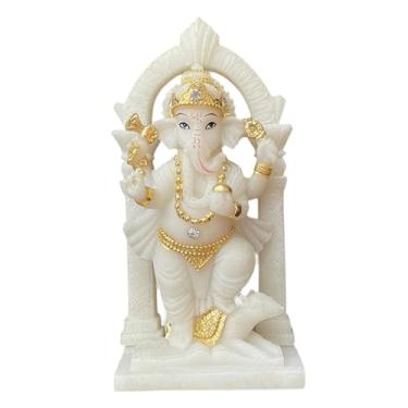 Imagem de Ｂｅｓｇａ Escultura religiosa de Buda, estatueta de Ganesha, lembranças, presentes, decoração de elefante, estátua de elefante hindu para enfeite de