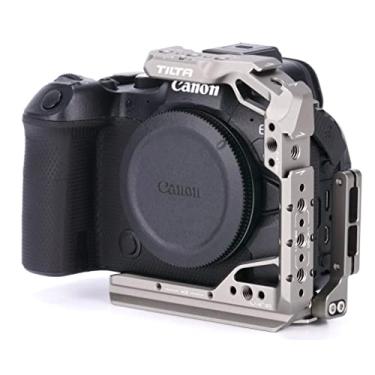 Imagem de Tilta Gaiola Para Meia Câmera Compatível Com Canon R6 Mark Ii, Acessórios De Montagem Via Trilho Nato, Sapata Fria E Pinos Localização Roscas 1/4"-20, Ta-T45-Hcc-Tg (Cinza Titânio)