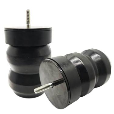 Imagem de GMRS15 Springs Helper | Para-choques aptos para Chevrolet Chevy Silverado 2019-2025 | GMC Sierra 1500 | modelos 4x2 e 4x4 | Kit de suspensão de mola traseira | Conjunto de 2