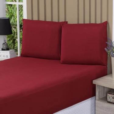 Imagem de jogo lençol casal QUEEN 400 fios 1.58m x 1.98m x 40cm altura (marsal)