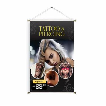 Imagem de Banner pronto Body Piercing BA 053 medida 45x70 cm arte pronta