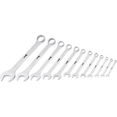 Imagem de Jogo Chave Combinada 6-32mm Aço Carbono Com 12 Peças Estojo