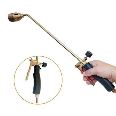 Imagem de Maçarico Lança Chamas 70cm Vassoura De Fogo Gás Cozinha Glp Máximo 100
