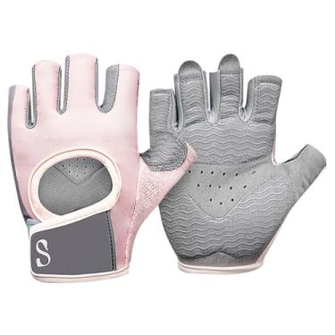 Imagem de Luvas de ginástica femininas, antiderrapantes respiráveis essenciais de ginástica femininas para treinamento de ciclismo de halterofilismo, guantes para academia (pequenas)