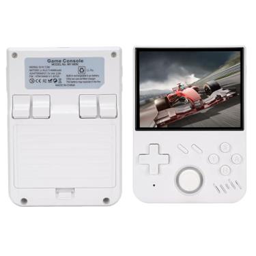 Imagem de Zopsc Console de Jogos Portátil Portátil, Joysticks 3D, Jogador de Jogos Eletrônicos Suporta Mais de 60 Emuladores, Tela de 3,5 ", para MD, para Mame, para CPS, para SMD (Branco)