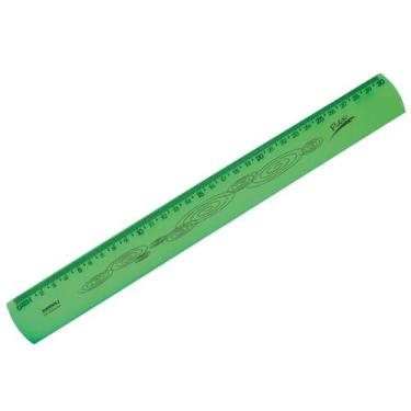 Imagem de Regua 30 Cm Flexivel Verde Neon Waleu