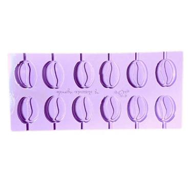 Imagem de L10 Molde de silicone pirulito café para decorar - confeitaria dos mol