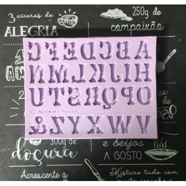 Imagem de Molde de silicone alfabeto para decorar f403 - CM