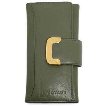 Imagem de Carteira De Couro Feminina Grande Para Cartões Documentos - Le Voyage,