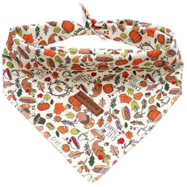 Imagem de Bandana para cães: elegante rabinho, Dia de Ação de Graças, Turquia, e